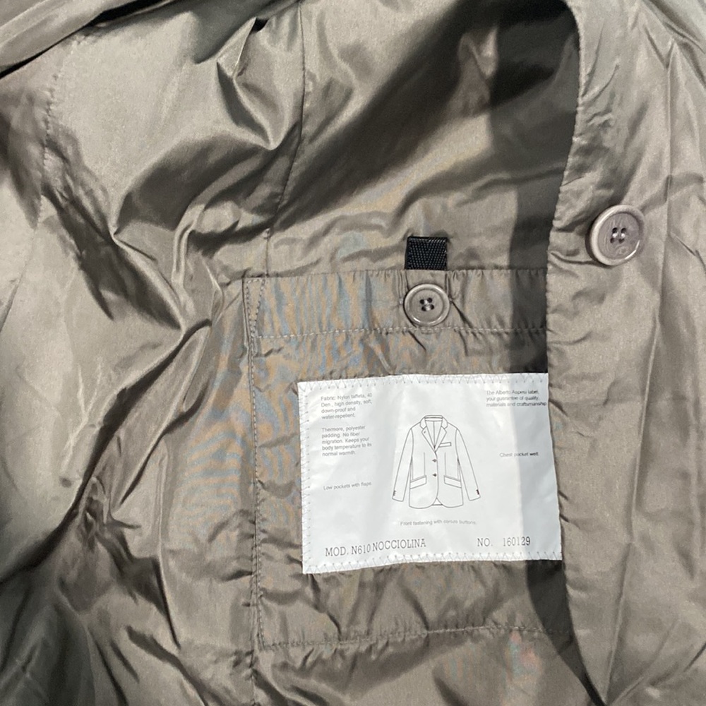 Aspesi insulated blazer jacket in olive, EXCELLENT condition, size XL - Picture 6 of 6